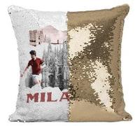Fabulous Housse de Coussin à Sequin - Paillettes Doré Milano Vintage Milan [40 x 40 cm] Doré G