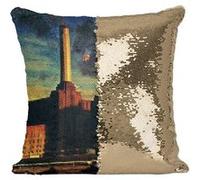 Fabulous Housse de Coussin à Sequin - Paillettes Doré Pink Floyd Animals [40 x 40 cm] Doré G