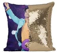 Fabulous Housse de Coussin à Sequin - Paillettes Doré Prince Live Super Bowl [40 x 40 cm] Doré G