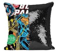 Fabulous Housse de Coussin à Sequin - Paillettes Noir Black Panther Marvel Couverture BD [40 x 40 cm] Noir G