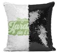 Fabulous Housse de Coussin à Sequin - Paillettes Noir Certifiée meilleure Jardiniere de l'univers [40 x 40 cm] Noir G