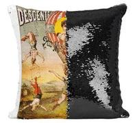 Fabulous Housse de Coussin à Sequin - Paillettes Noir Descente d'Absalon par Miss Stena Poster Spectacle [40 x 40 cm] Noir G