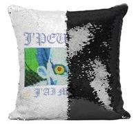 Fabulous Housse de Coussin à Sequin - Paillettes Noir J'peux Pas J'ai Manga Ryuk Death Note [40 x 40 cm] Noir G