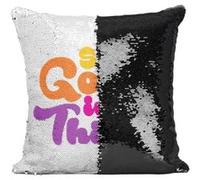 Fabulous Housse de Coussin à Sequin - Paillettes Noir See Good in All Things [40 x 40 cm] Noir G
