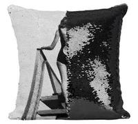 Fabulous Housse de Coussin à Sequin - Paillettes Noir Vikki Dougan Maillot de Bain [40 x 40 cm] Noir G