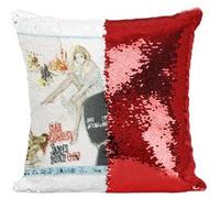 Fabulous Housse de Coussin à Sequin - Paillettes Rouge 007 James Bond From Russia With Love [40 x 40 cm] Rouge G