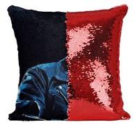 Fabulous Housse de Coussin à Sequin - Paillettes Rouge Arnold Schwarzenegger Terminator [40 x 40 cm] Rouge G