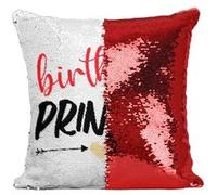 Fabulous Housse de Coussin à Sequin - Paillettes Rouge Birthday Princess [40 x 40 cm] Rouge G