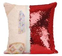 Fabulous Housse de Coussin à Sequin - Paillettes Rouge BTS Map of The Soul: Persona Jimin [40 x 40 cm] Rouge G