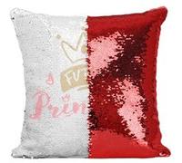 Fabulous Housse de Coussin à Sequin - Paillettes Rouge Future Princesse [40 x 40 cm] Rouge G
