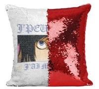 Fabulous Housse de Coussin à Sequin - Paillettes Rouge J'peux Pas J'ai Manga L Death Note [40 x 40 cm] Rouge G