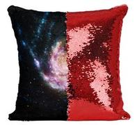 Fabulous Housse de Coussin à Sequin - Paillettes Rouge M101 Galaxie du Moulinet [40 x 40 cm] Rouge G