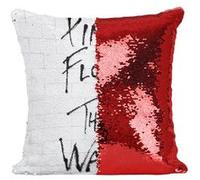 Fabulous Housse de Coussin à Sequin - Paillettes Rouge Pink Floyd The Wall [40 x 40 cm] Rouge G