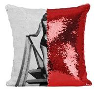 Fabulous Housse de Coussin à Sequin - Paillettes Rouge Vikki Dougan Maillot de Bain [40 x 40 cm] Rouge G