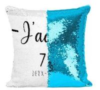 Fabulous Housse de Coussin à Sequin - Paillettes Turquoise J'Adore 79 Deux Sevres Departement Niort [40 x 40 cm] Turquoise G