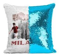 Fabulous Housse de Coussin à Sequin - Paillettes Turquoise Milano Vintage Milan [40 x 40 cm] Turquoise G
