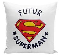 Fabulous Housse de coussin blanc Futur Superman [40x40 cm] Blanc G