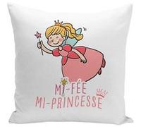 Fabulous Housse de coussin blanc Mi-Fée Mi-Princesse [40x40 cm] Blanc G