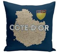 Fabulous Housse de coussin bleu Côte-d'Or carte ancienne [40x40 cm] Bleu G