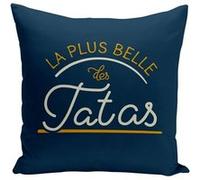 Fabulous Housse de coussin bleu La Plus Belle des Tatas [40x40 cm] Bleu G