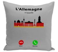 Fabulous Housse de coussin gris L'Allemagne M'Appelle Patrimoine et Drapeau [40x40 cm] Gris G