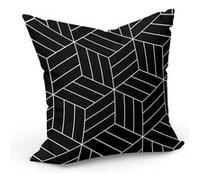 Fabulous Housse de coussin Multicolore Motif Geometrique Cube [40x40 cm] Multicolore G