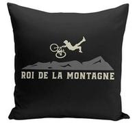 Fabulous Housse de coussin noir Roi de la Montagne [40x40 cm] Noir G