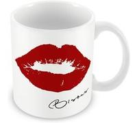 Fabulous Mug céramique Bisous Lèvres Rouges Blanc G