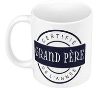 Fabulous Mug céramique Certifié Grand-Père de l'Année Papy Blanc G