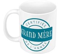Fabulous Mug céramique Certifiée Grand-Mère de l'Année Mamie Blanc G