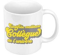 Fabulous Mug céramique Certifiée meilleure Collègue de l'univers Blanc G