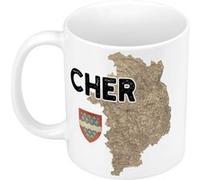 Fabulous Mug céramique Cher carte ancienne Blanc G