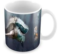 Fabulous Mug céramique Dessin Requins Effrayant Blanc G