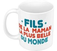 Fabulous Mug céramique Fils de la Maman la plus belle du Monde Blanc G