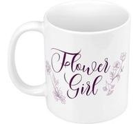Fabulous Mug céramique Flower Girl Calligraphie Blanc G