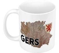 Fabulous Mug céramique Gers carte ancienne Blanc G
