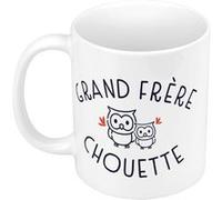 Fabulous Mug céramique Grand Frère Famille Chouette Blanc G