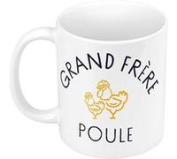 Fabulous Mug céramique Grand Frère Famille Poule Blanc G