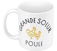 Fabulous Mug céramique Grande Soeur Famille Poule Blanc G