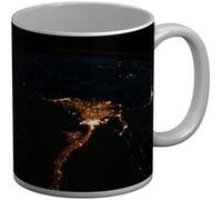 Fabulous Mug céramique ISS Splendide Photo De la Terre De Nuit Egypt Blanc G