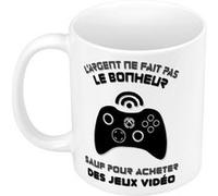Fabulous Mug céramique Jeux Vidéo Xbox - L'argent ne Fait Pas le Bonheur Blanc G
