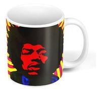 Fabulous Mug céramique Jimi Hendrix Portrait Psychedelique Blanc G