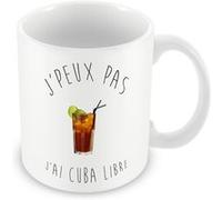 Fabulous Mug céramique J'Peux Pas J'Ai Cuba Libre Blanc G