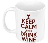 Fabulous Mug céramique Keep Calm and Drink Wine Blanc G
