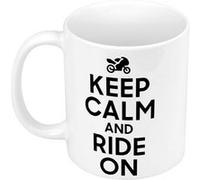 Fabulous Mug céramique Keep Calm and Ride On Blanc G