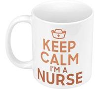 Fabulous Mug céramique Keep Calm I'm a Nurse Blanc G