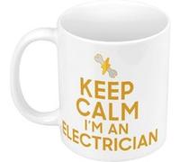 Fabulous Mug céramique Keep Calm I'm an Electrician Blanc G