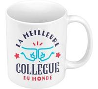 Fabulous Mug céramique La Meilleure Collègue du Monde Blanc G