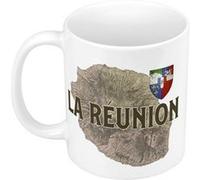 Fabulous Mug céramique La Réunion carte ancienne Blanc G