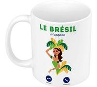 Fabulous Mug céramique Le Brésil M'Appelle Blanc G